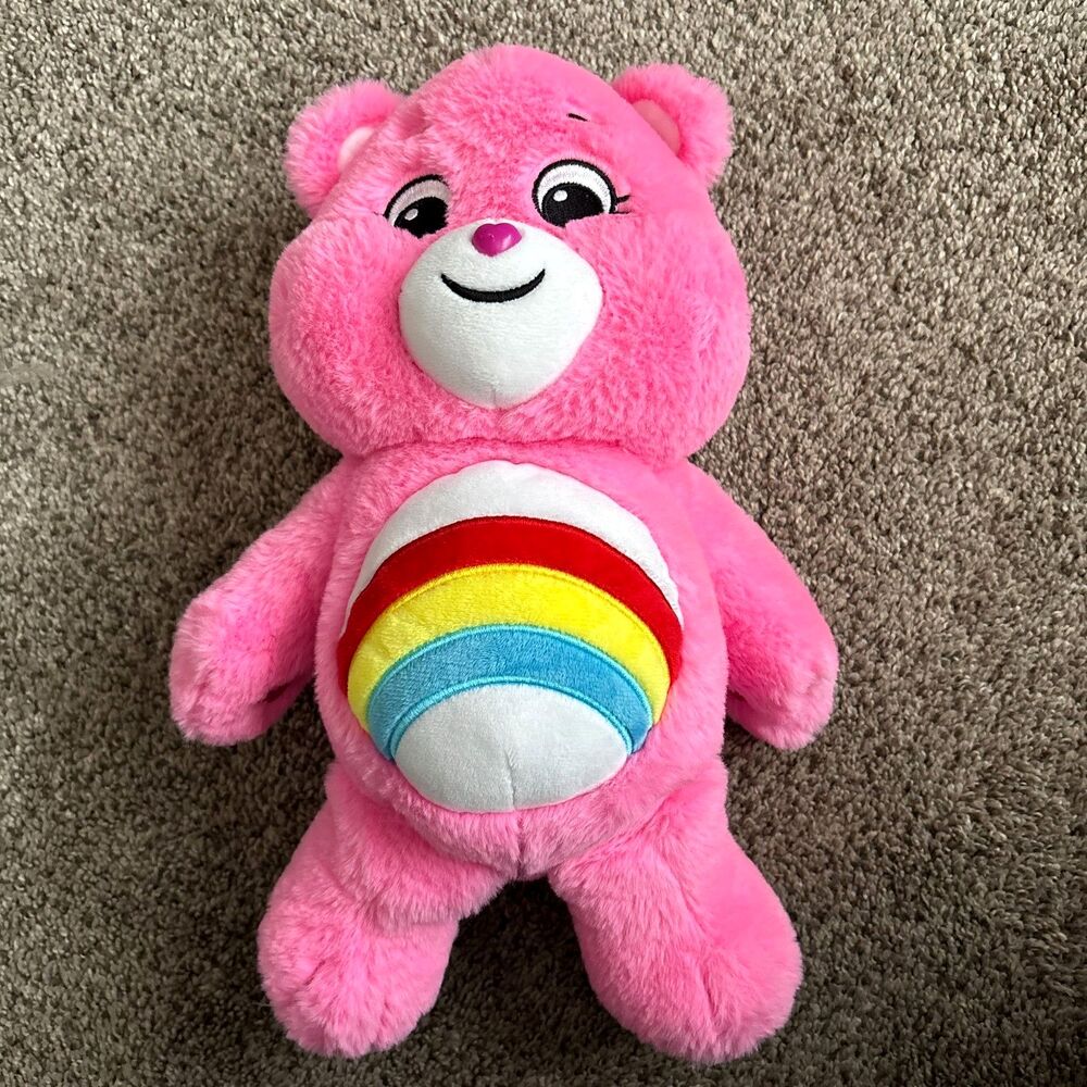 Basic Fun Cheer Bear 2020 Collectable  Care Bears Unlock The Fun 14" Plush #R